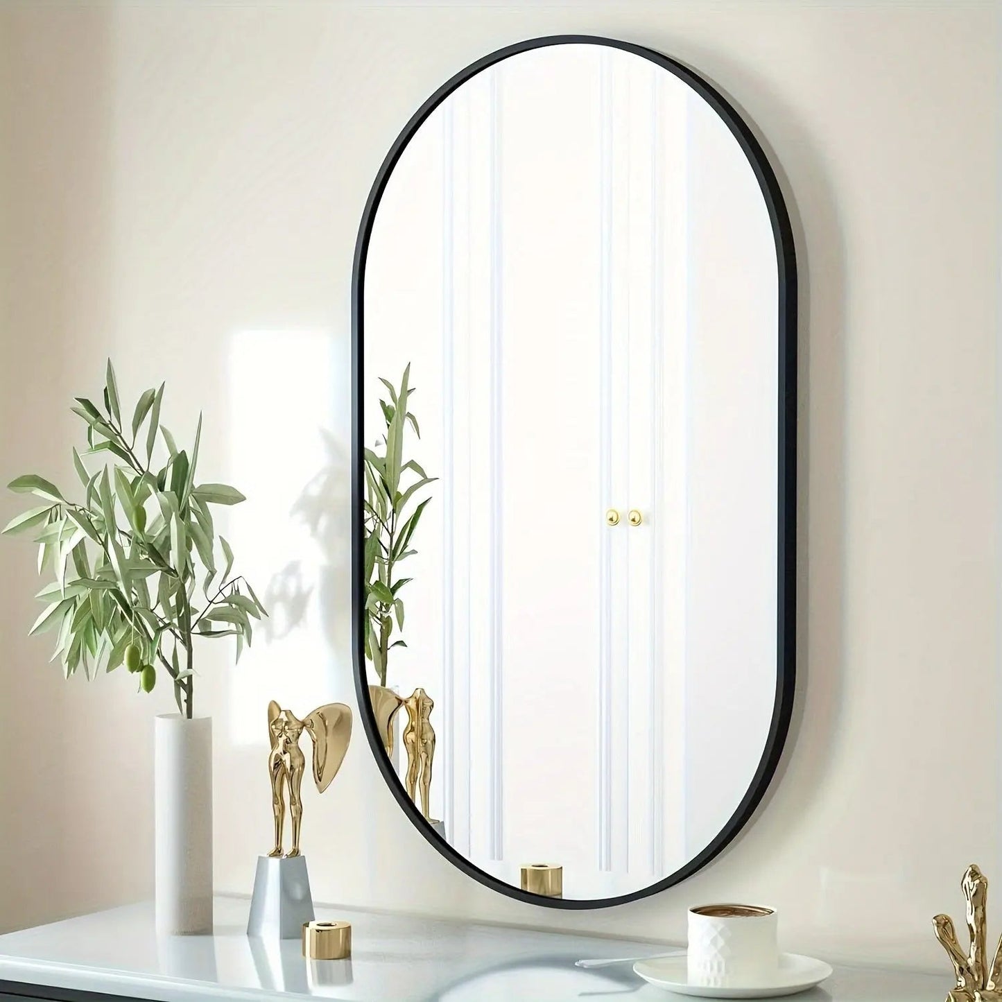 Stylish Oval Wall Mirror