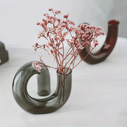 Elegant Clear Glass Decor Vase