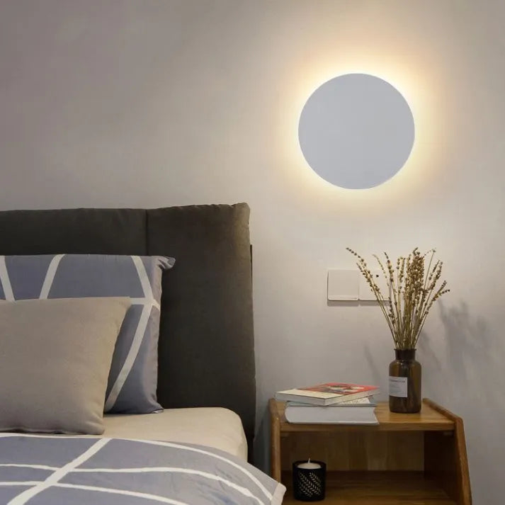 Stylish Round Wall Light in Contemporary Style