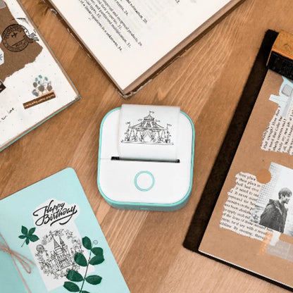 Portable Mini Mobile Printer with Free Paper Roll