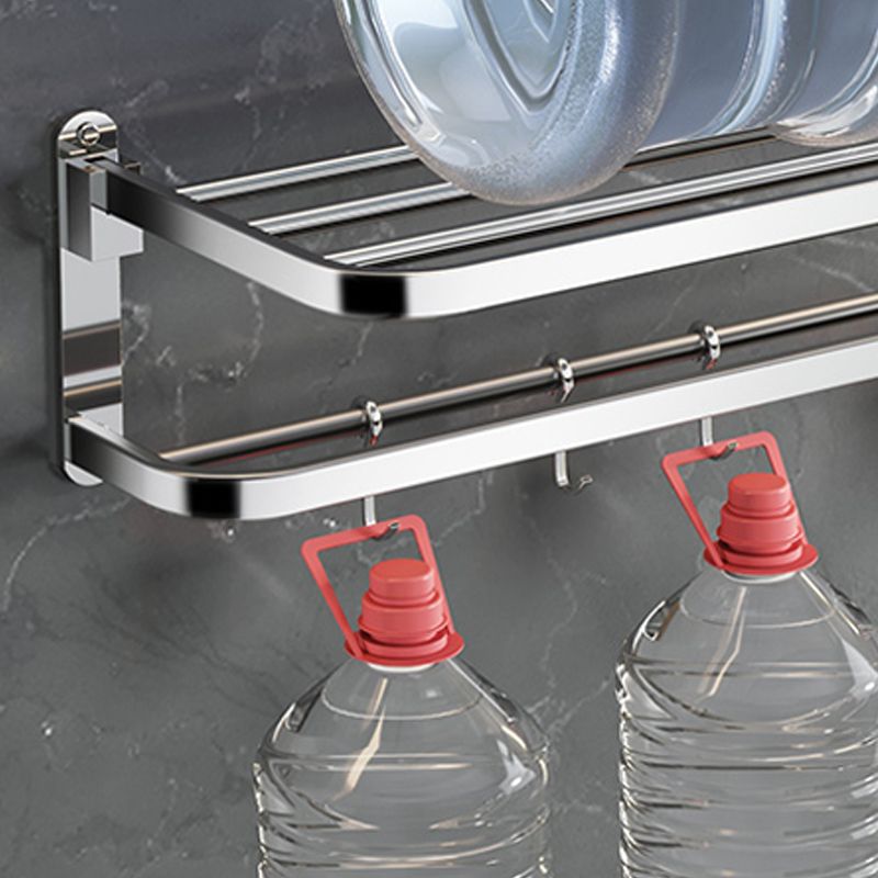 Luxury Chrome Bathroom Fixture Set with Shelf and Towel Rack
