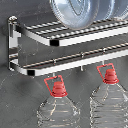 Luxury Chrome Bathroom Fixture Set with Shelf and Towel Rack