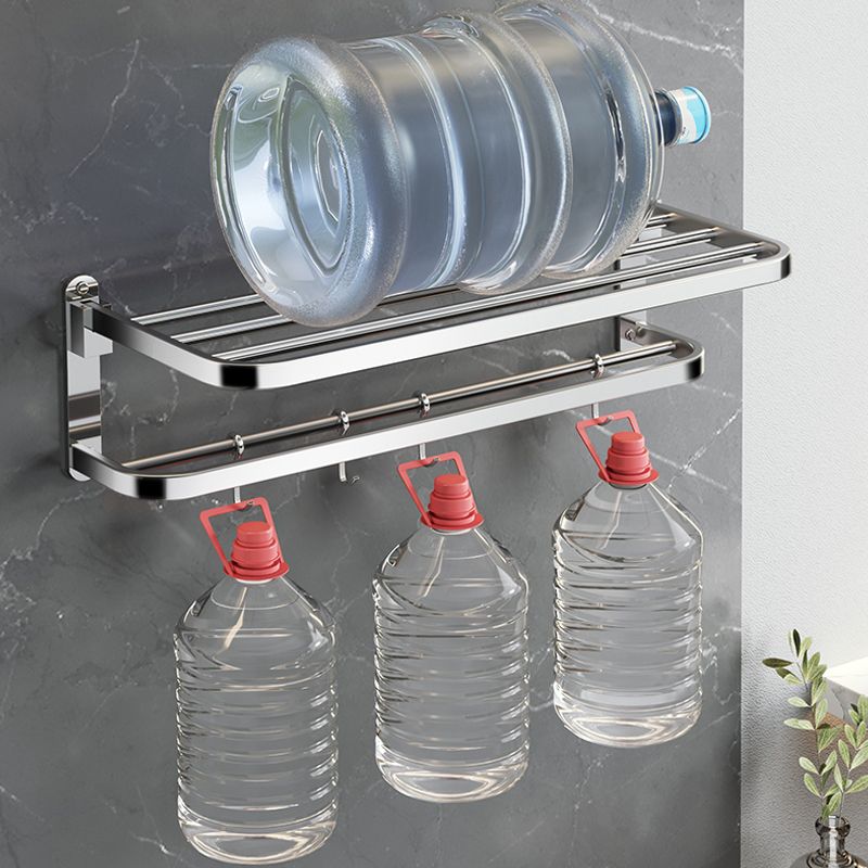 Luxury Chrome Bathroom Fixture Set with Shelf and Towel Rack