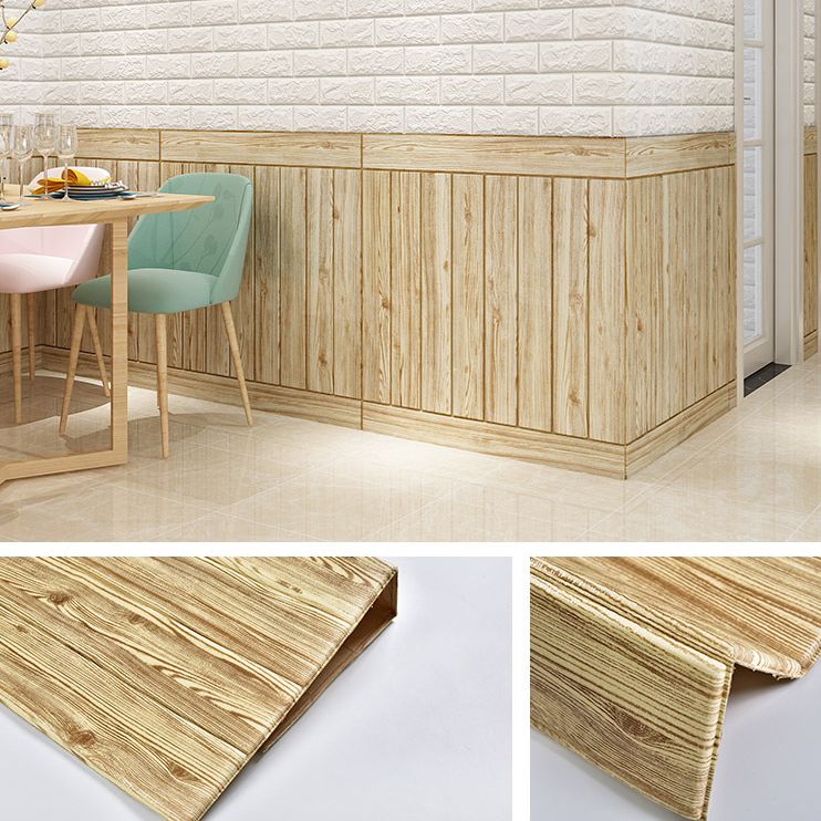 Decorative Metal Wall Panels Wood Grain Ceiling Tiles Set