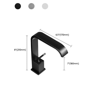 Luxury Waterfall Sink Faucet Contemporary Stainless Steel