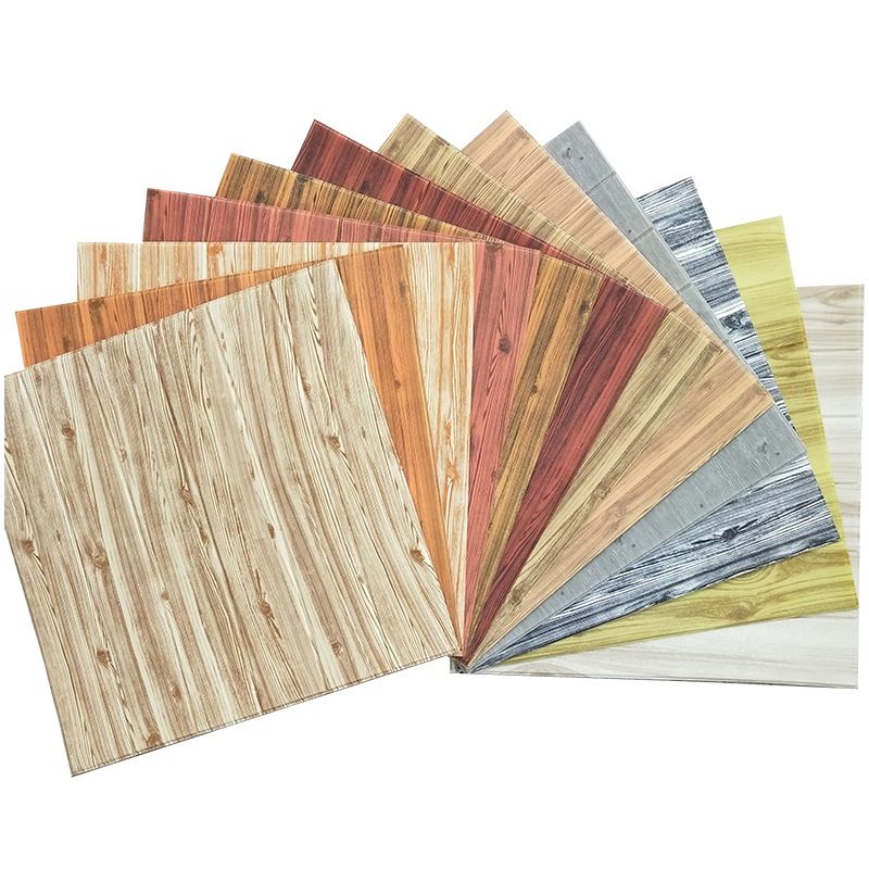 Decorative Metal Wall Panels Wood Grain Ceiling Tiles Set - Fesara
