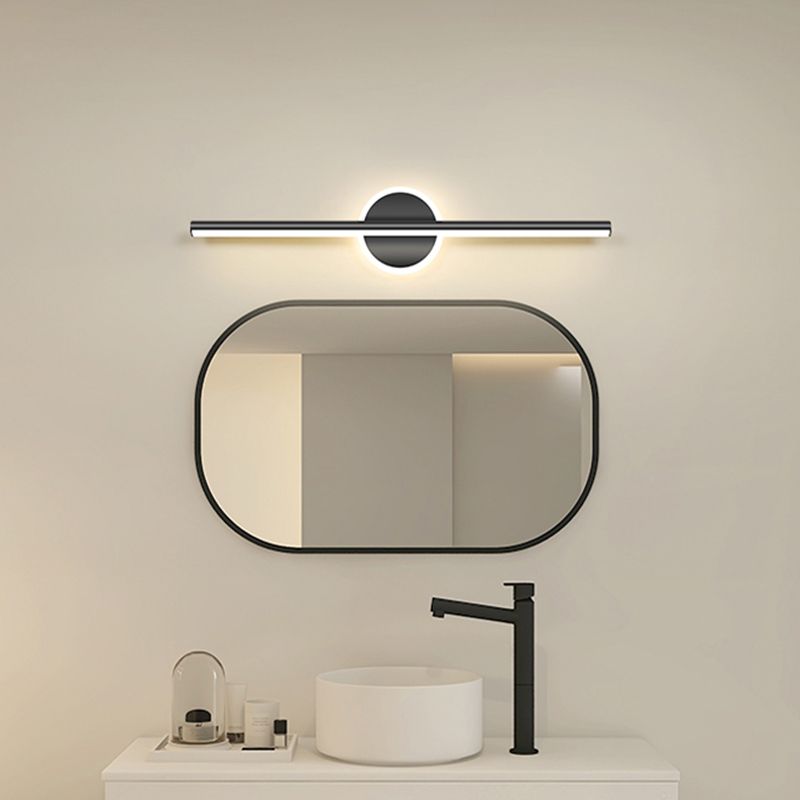 Modern Slim LED Wall Light Black Gold