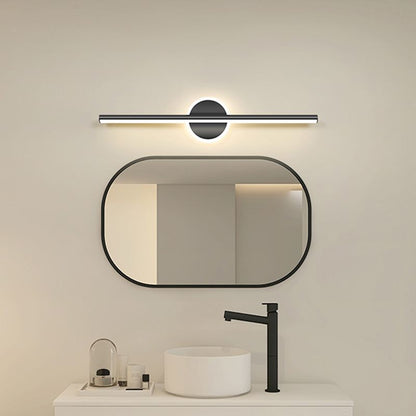 Modern Slim LED Wall Light Black Gold