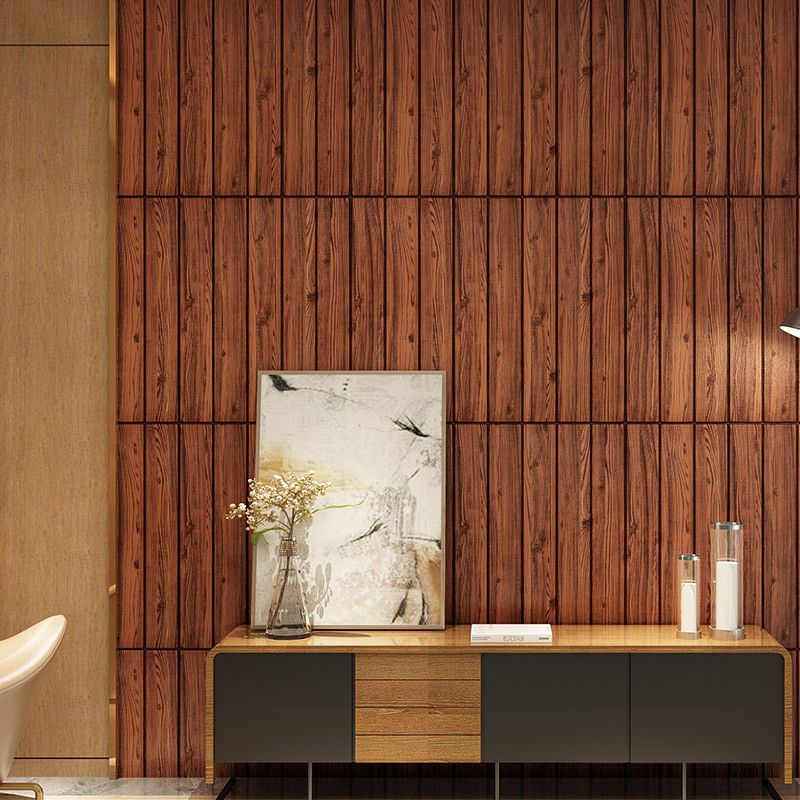 Decorative Metal Wall Panels Wood Grain Ceiling Tiles Set