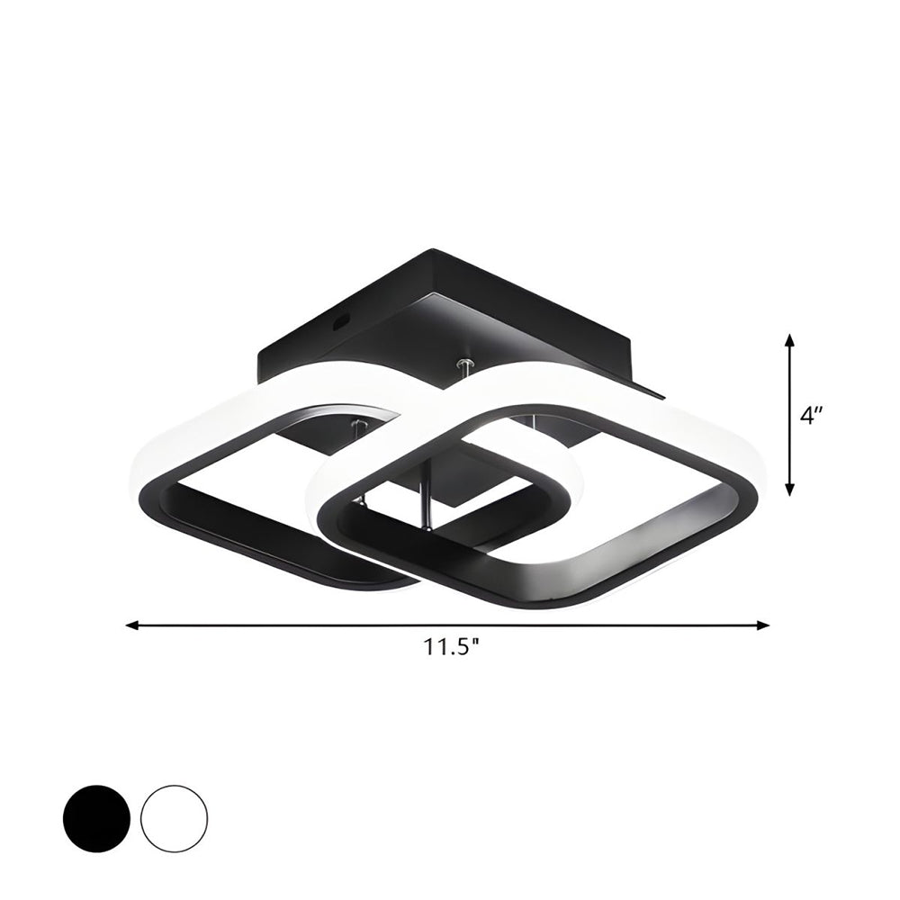 Modern Black LED Ceiling Lamp