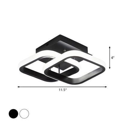 Modern Black LED Ceiling Lamp