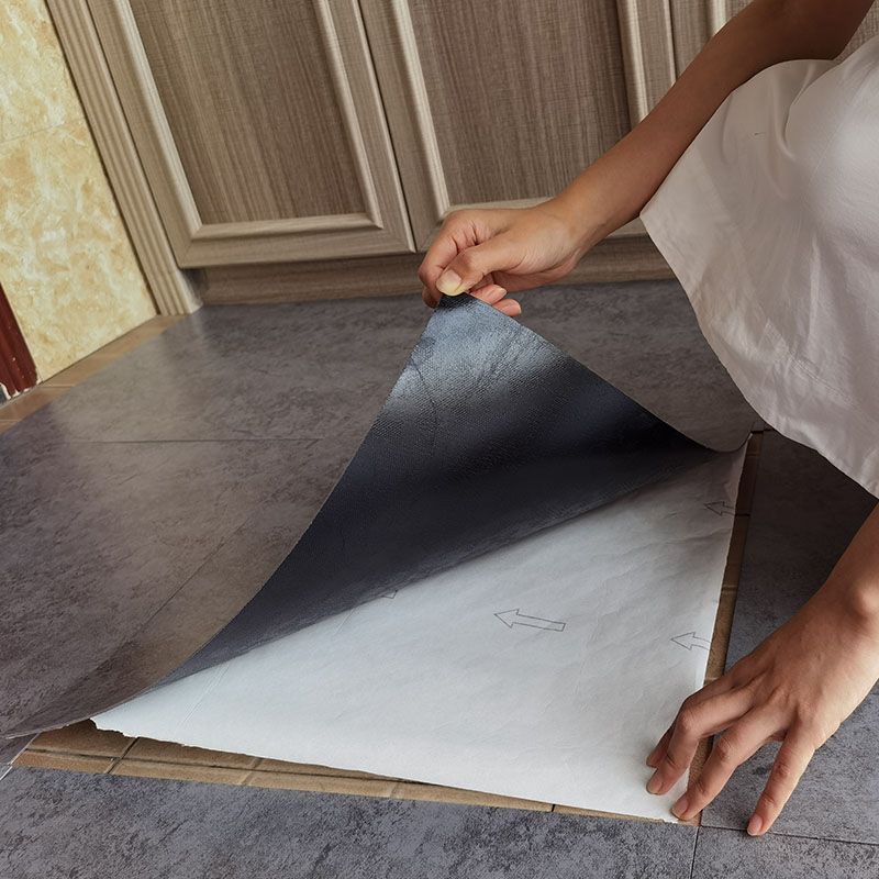 Gray Stone Effect Self Adhesive Vinyl Floor Tiles