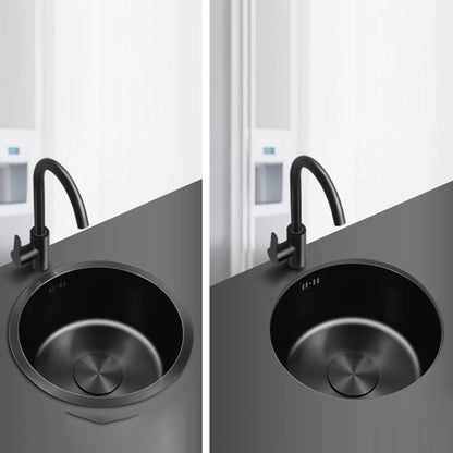 Modern Stainless Steel Kitchen Sink Round Non-Slip Basin