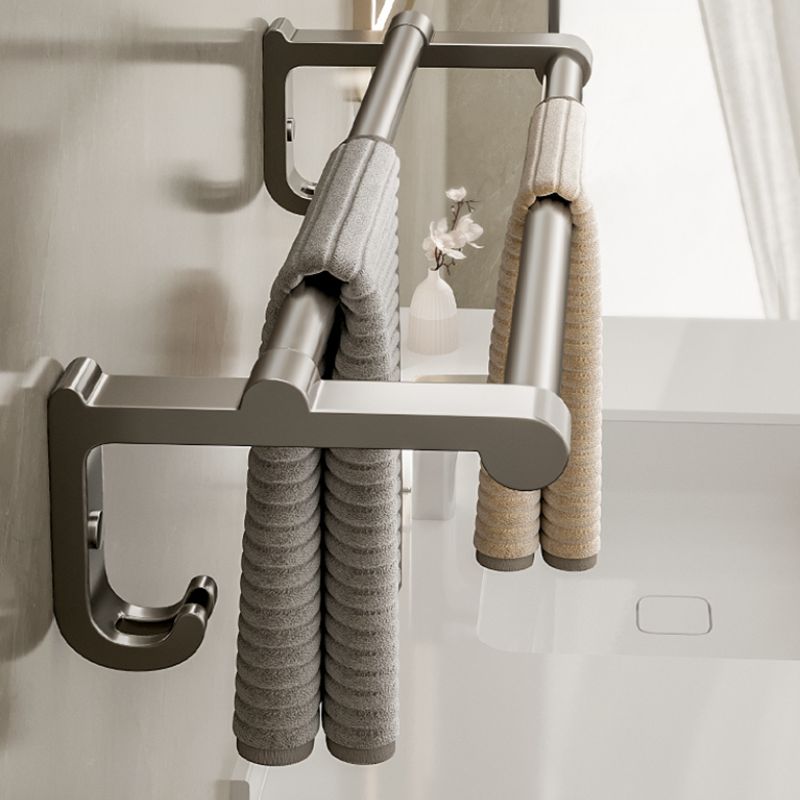 Luxurious Stainless Steel Bathroom Storage Towel Rack Set