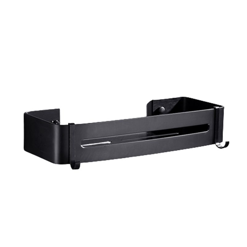 Sleek Black Bathroom Storage Set, 3 Piece Shelf