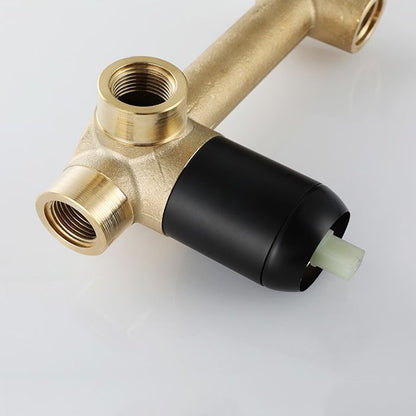Commercial 2-Handle Wall Mount Bathroom Sink Faucet