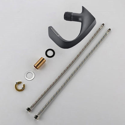 Modern Copper Kitchen Faucet with Brass Handle