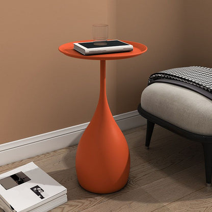 Classic Round Metal End Table