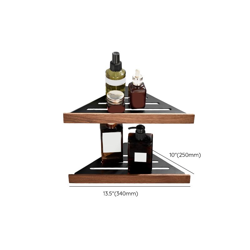 Modern Wooden Bathroom Accessory Set Black