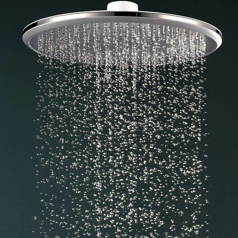 Luxury Chrome Shower Head Set Round Fixed Bathroom Fixture