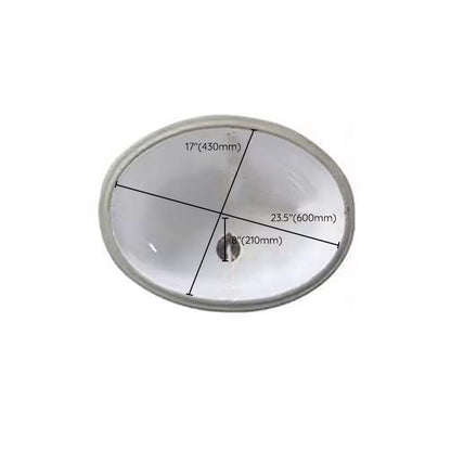 Stylish Undermount Oval Ceramic Sink with Pop-Up Drain