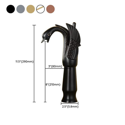 Luxury Brass Bathroom Faucet Single Handle Hot Cold Mixer