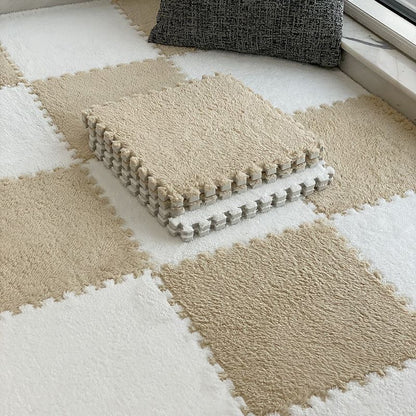 Easy Install Carpet Tiles Square Loop Pile Bedroom Flooring