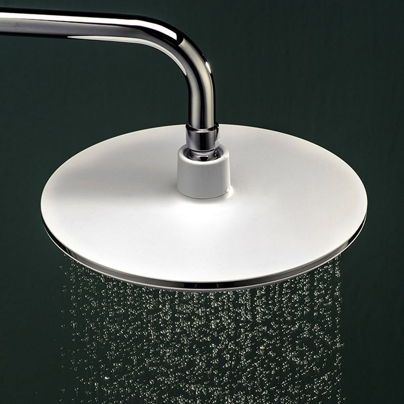 Luxury Chrome Shower Head Set Round Fixed Bathroom Fixture