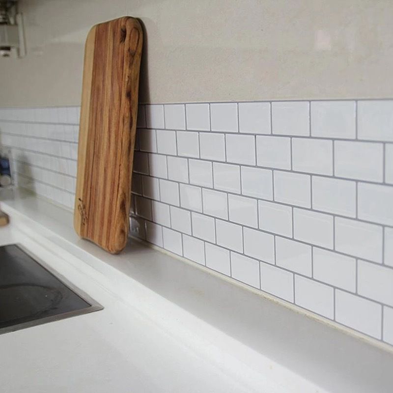 Easy Stick Vinyl Tile for Bathroom and Kitchen Walls