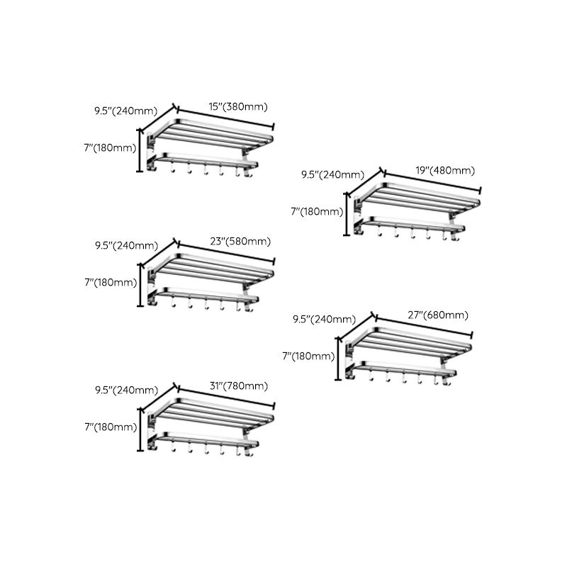 Modern Chrome Bathroom Accessory Set