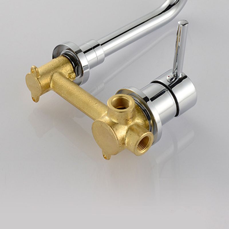 Commercial 2-Handle Wall Mount Bathroom Sink Faucet