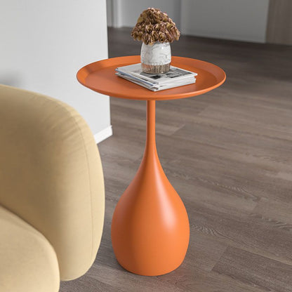 Classic Round Metal End Table