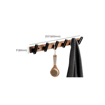 Modern Wooden Bathroom Accessory Set Black