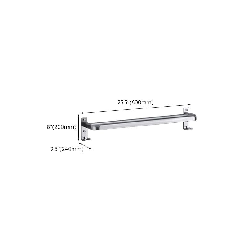 Luxury Chrome Bathroom Fixture Set with Shelf and Towel Rack