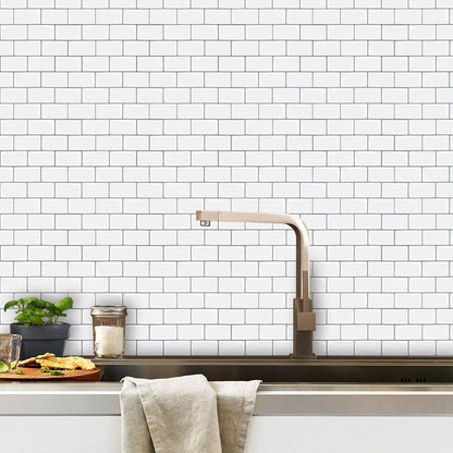 Easy Stick Vinyl Tile for Bathroom and Kitchen Walls