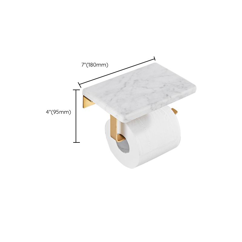Luxury Marble Bathroom Accessories Set with Shelf