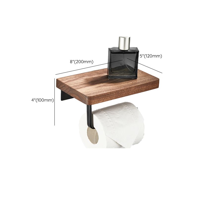 Modern Wooden Bathroom Accessory Set Black