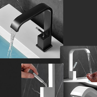 Luxury Waterfall Sink Faucet Contemporary Stainless Steel