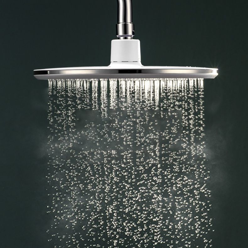 Luxury Chrome Shower Head Set Round Fixed Bathroom Fixture