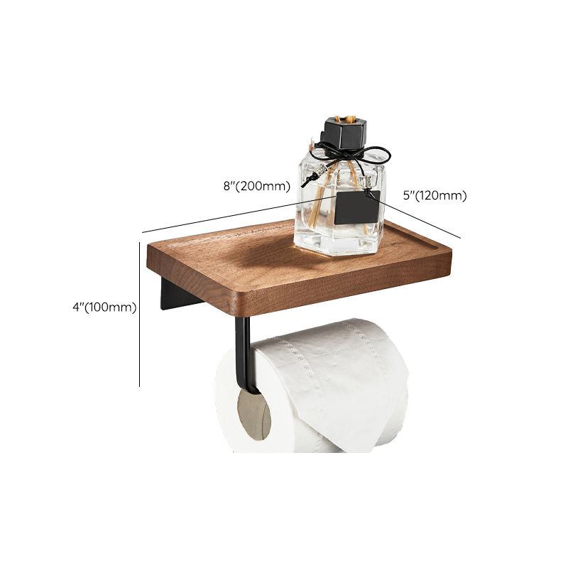 Modern Wooden Bathroom Accessory Set Black