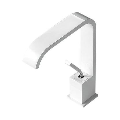 Luxury Waterfall Sink Faucet Contemporary Stainless Steel