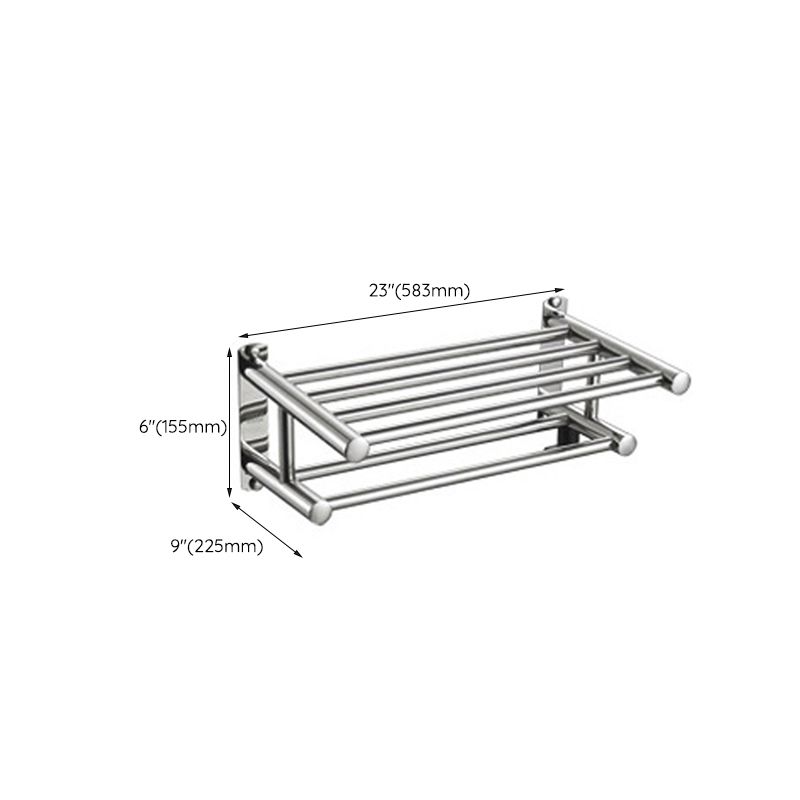 Luxury Chrome Bathroom Fixture Set with Shelf and Towel Rack