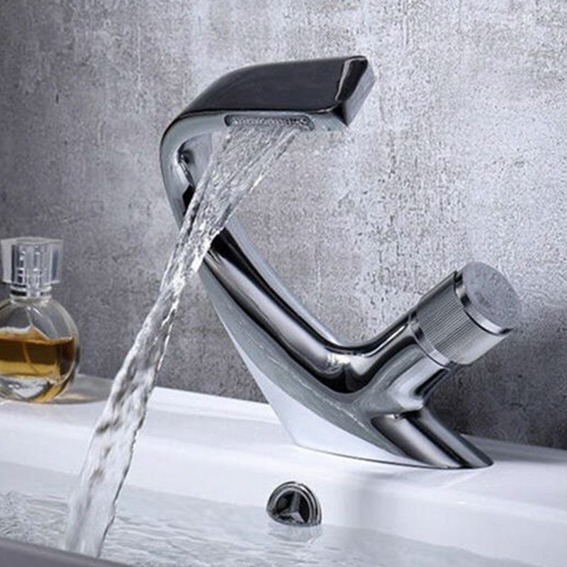 Modern Copper Kitchen Faucet with Brass Handle