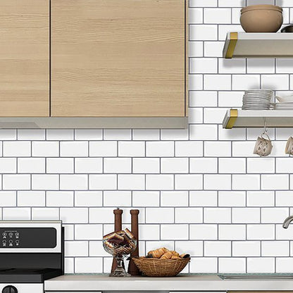 Easy Stick Vinyl Tile for Bathroom and Kitchen Walls