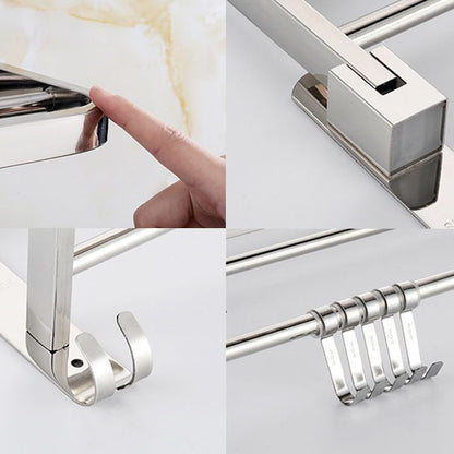 Modern Chrome Bathroom Accessory Set