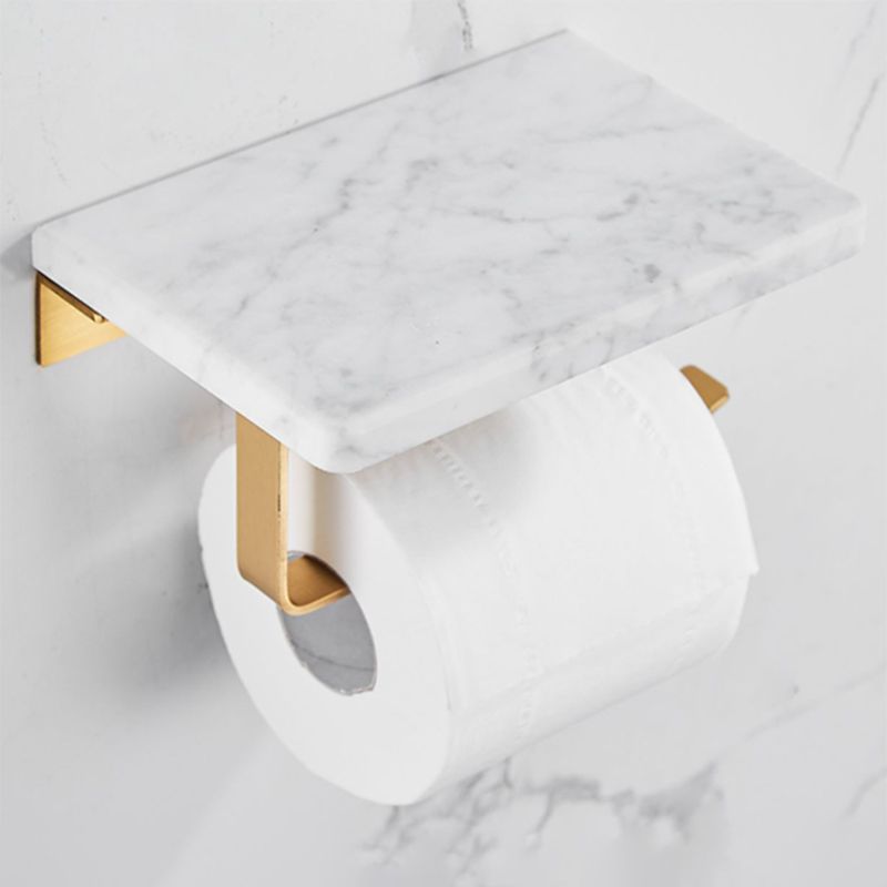 Luxury Marble Bathroom Accessories Set with Shelf