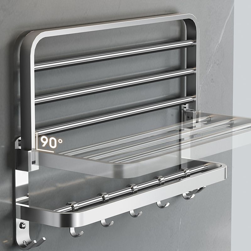 Luxury Chrome Bathroom Fixture Set with Shelf and Towel Rack