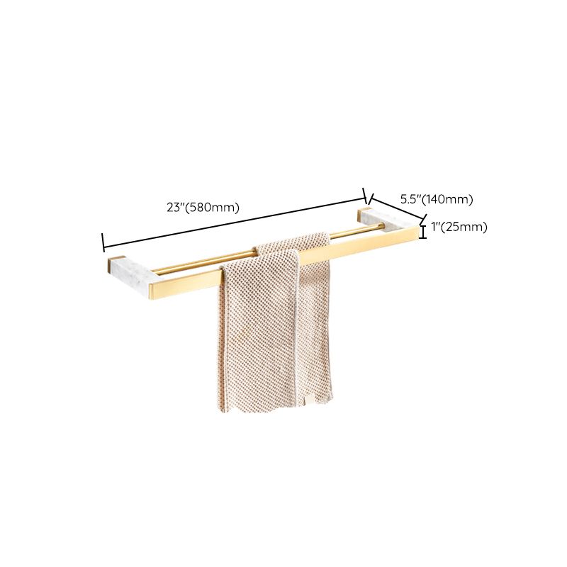 Luxury Marble Bathroom Accessories Set with Shelf