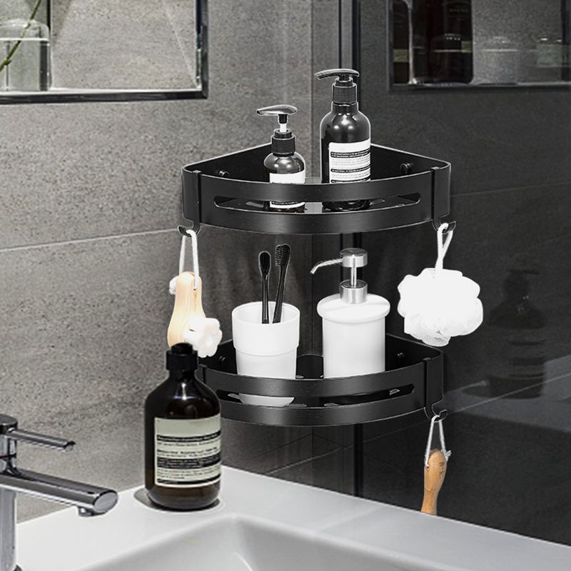 Stylish Silver 1/2/3 Piece Bathroom Shower Rack Set