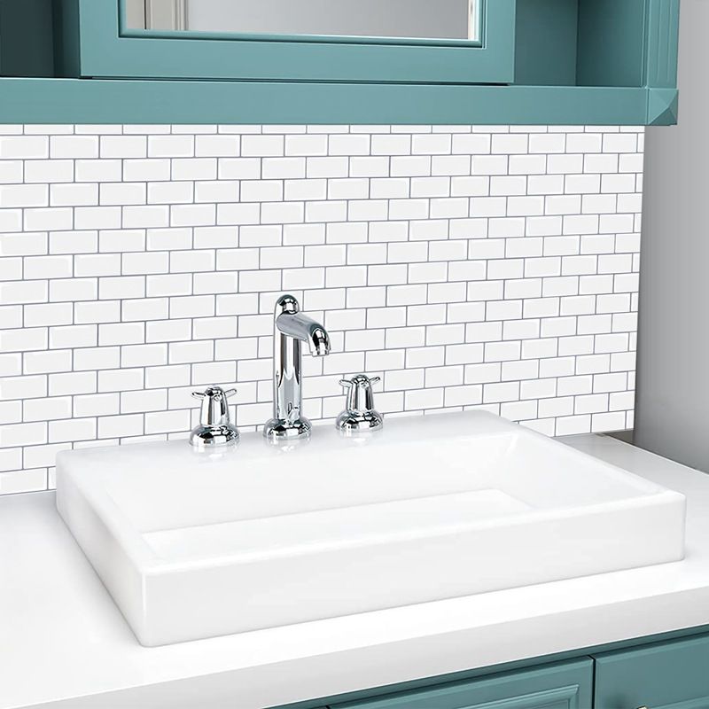 Easy Stick Vinyl Tile for Bathroom and Kitchen Walls
